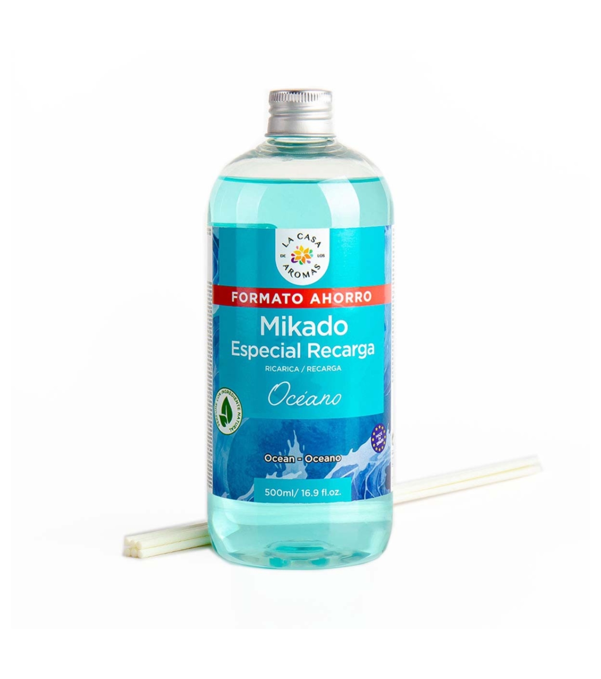 La Casa de los Aromas - Refil de ambientador Mikado 500ml - Oceano