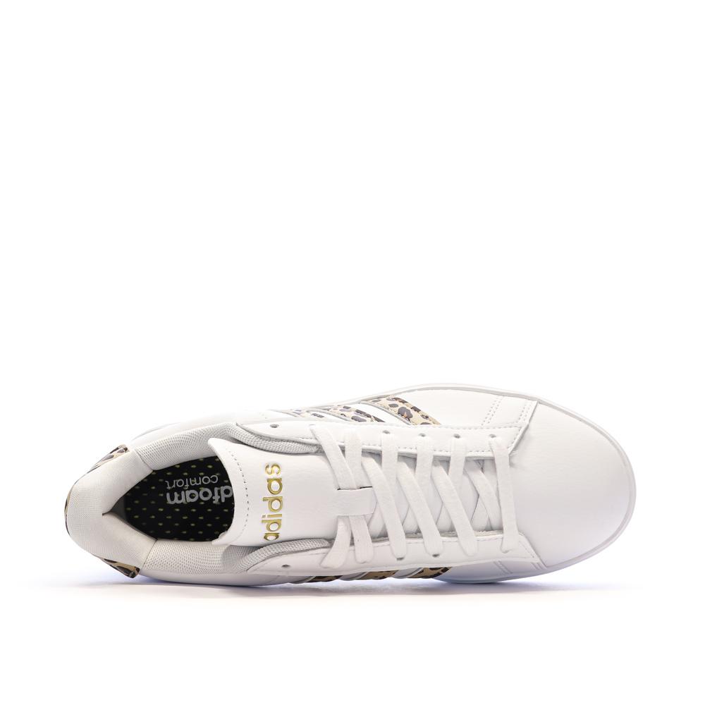 Adidas Baskets Blanche/Marron Femme Adidas Grand Court 2.0