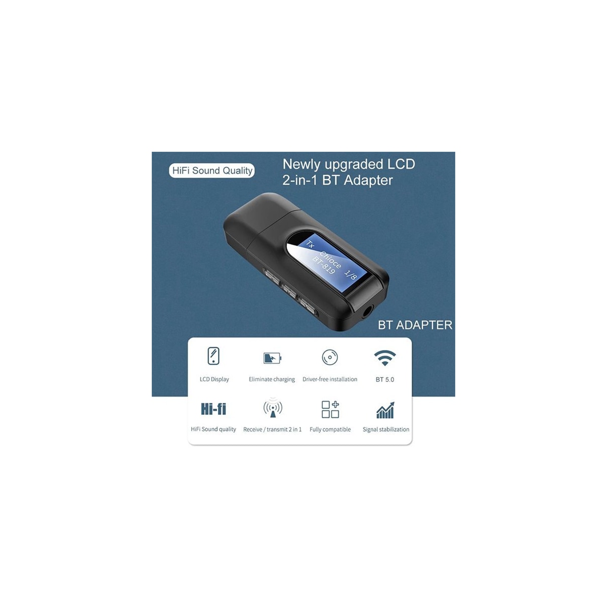 Bluetooth-adapter med LED