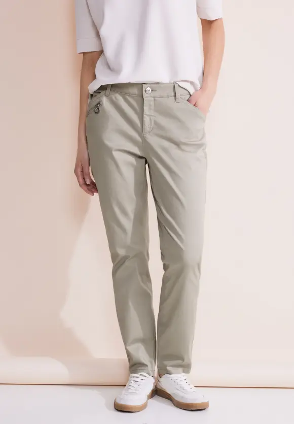Casual Fit Hose - dolomite stone