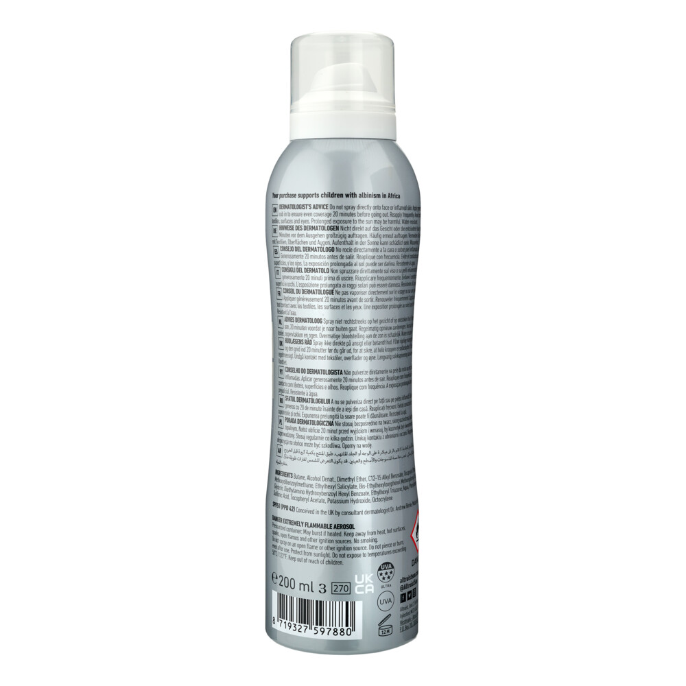 Altruist Invisible Zonnebrand Spray SPF 50200 ml