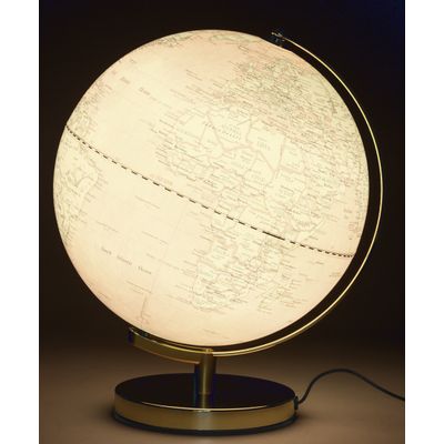 Carpentras Sign - Globe terrestre lumineux - 30 cm - antique rose