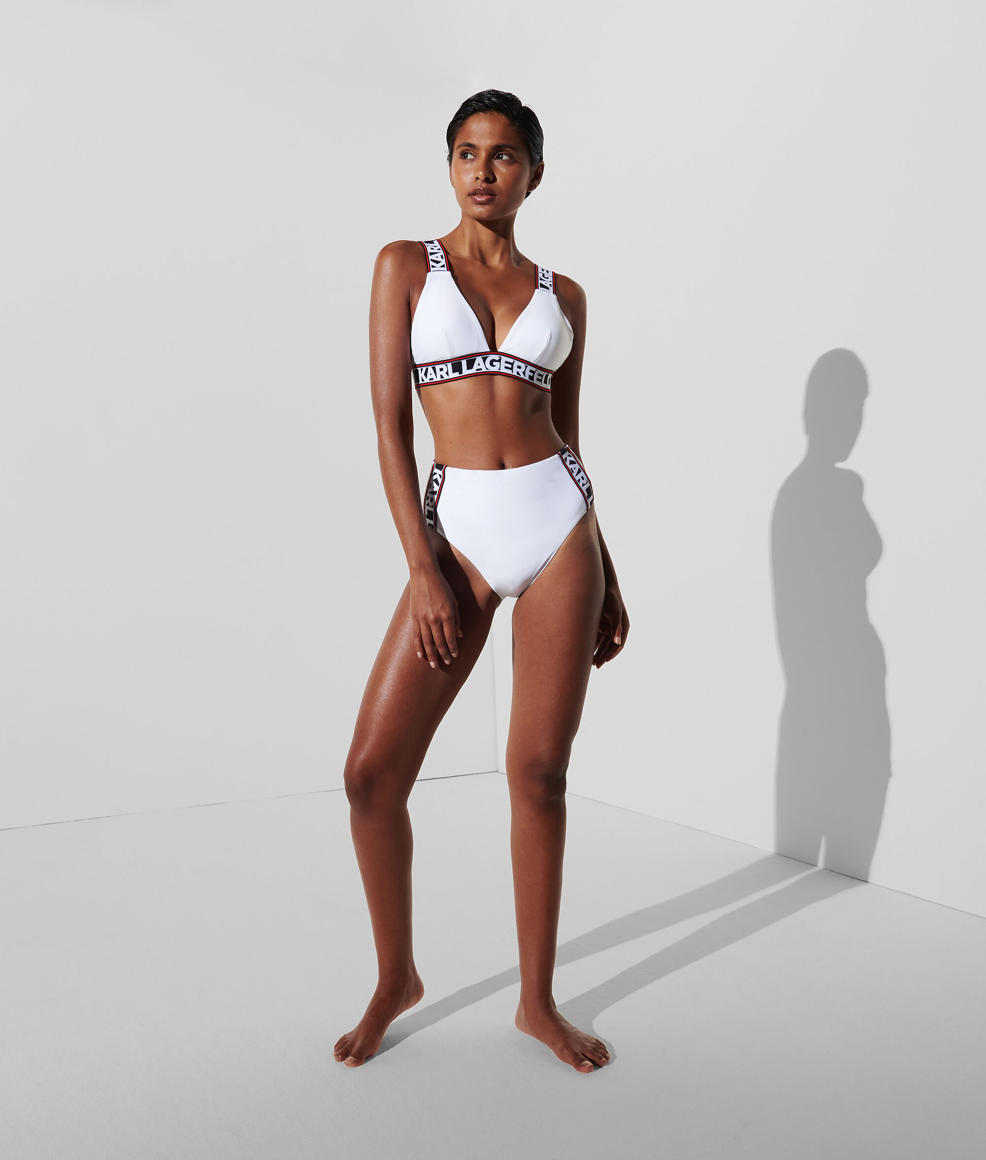 HAUT DE BIKINI TRIANGLE AVEC LOGO ESSENTIAL KARL
