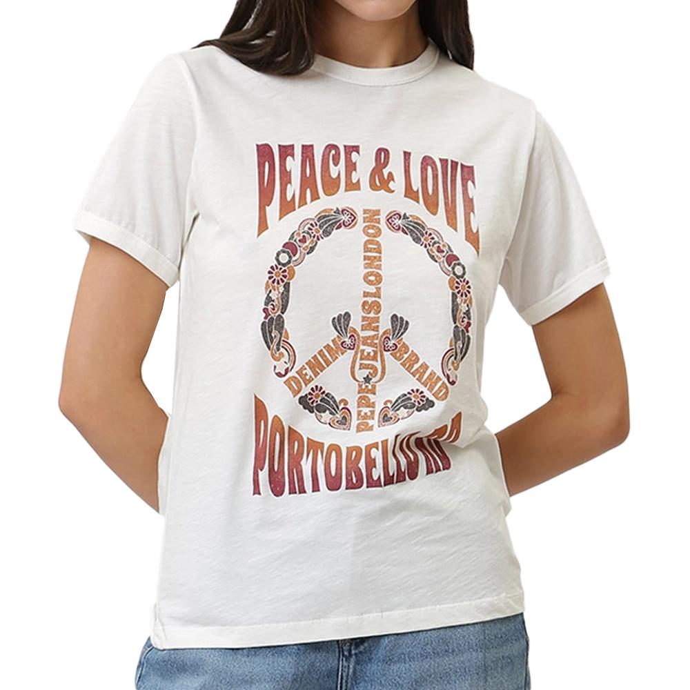Pepe jeans T-shirt Blanc Femme Pepe jeans Cala
