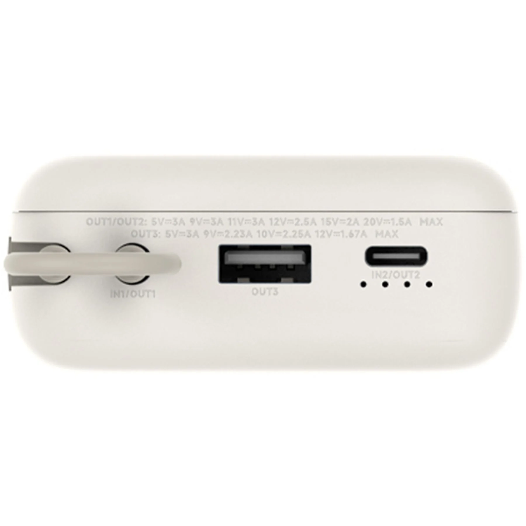 (33W) 20000mAh Powerbank USB C / USB A Ladegerät inkl. USB C Ladekabel Power Delivery (BHR8851GL) - Tan