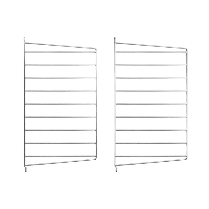 String - Outdoor Wandleiter für String Regal 50 x 30 cm (2er-Set), galvanisiert
