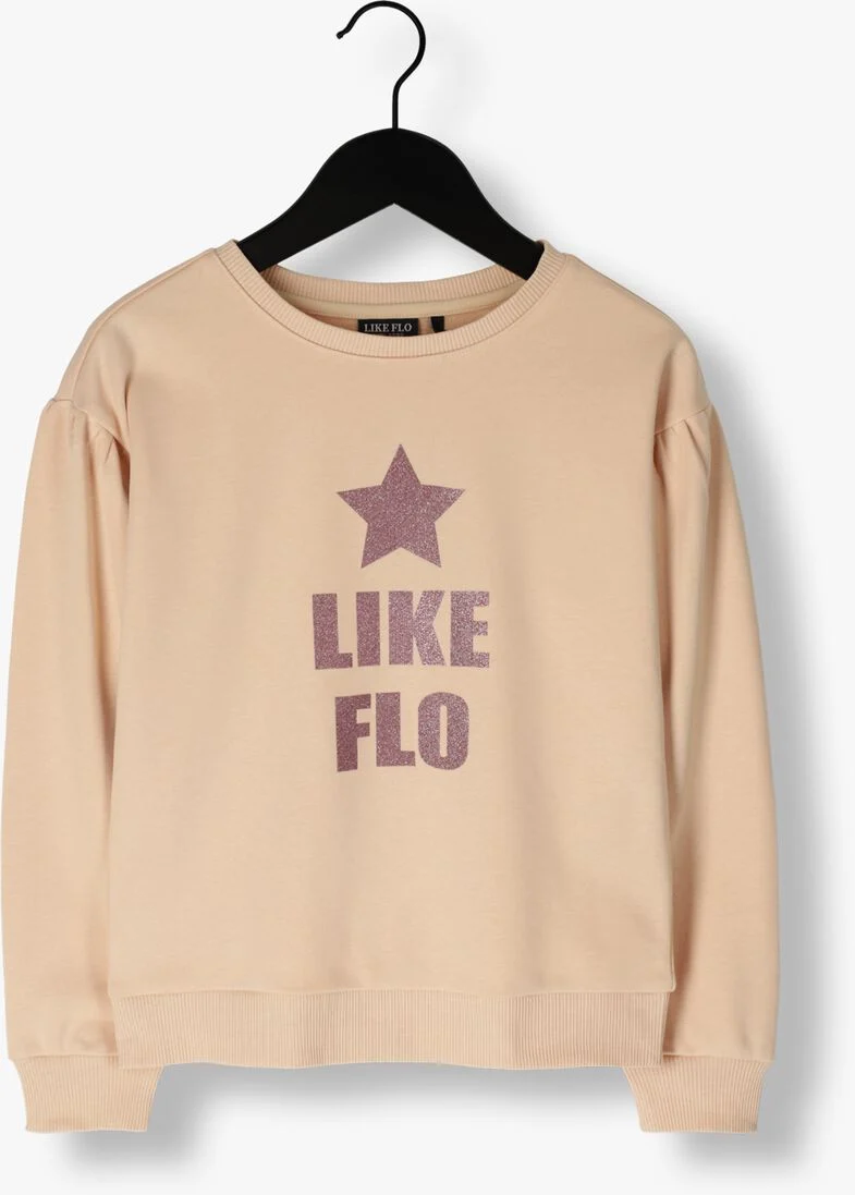 LIKE FLO lichtroze like flo sweater sweater crewneck