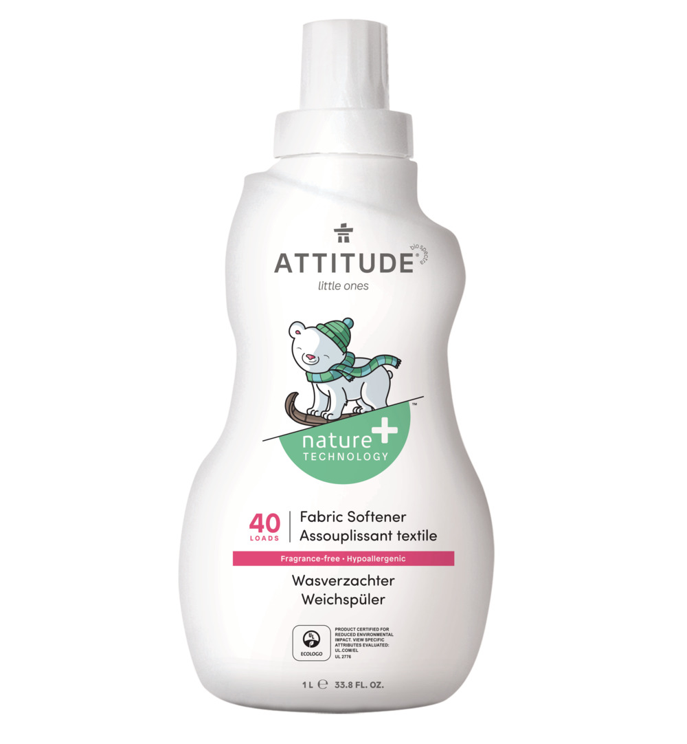 Attitude Little Ones Wasverzachter, 40 Beurten, Parfum Vrij (1000 ml)