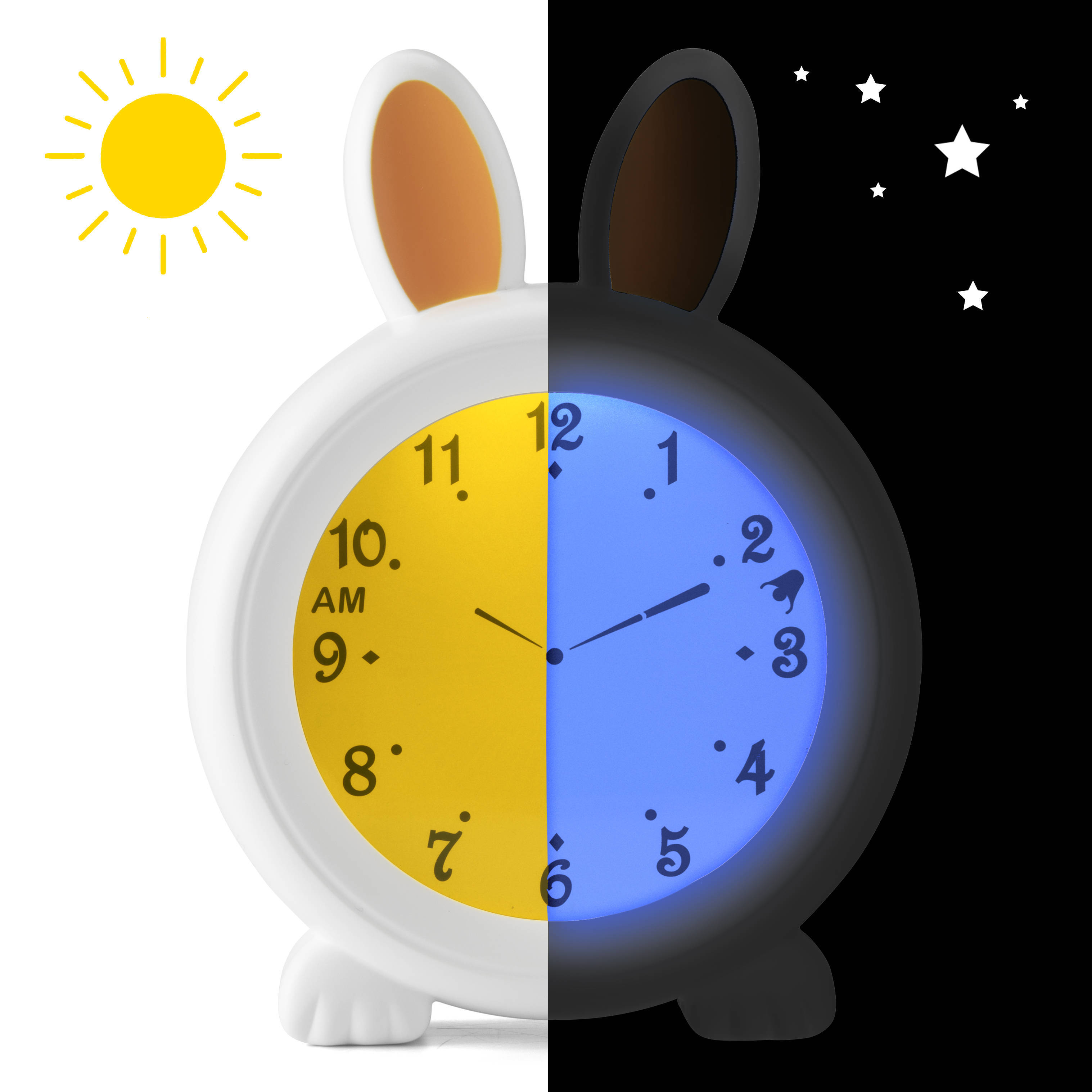 Alecto BC-100 Bunny- slaaptrainer, nachtlampje en wekker