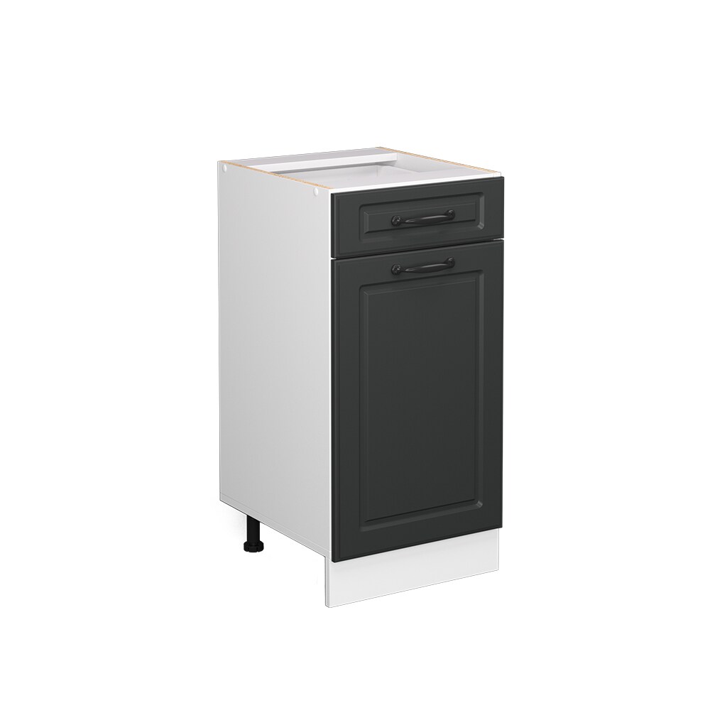 Vicco Schubunterschrank Küchenschrank Küchenzeile Landhaus R-Line 40 cm Weiß-Anthrazit
