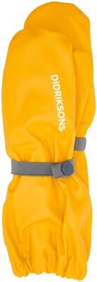 Didriksons Pileglove Fôrede Regnvotter, Oat Yellow