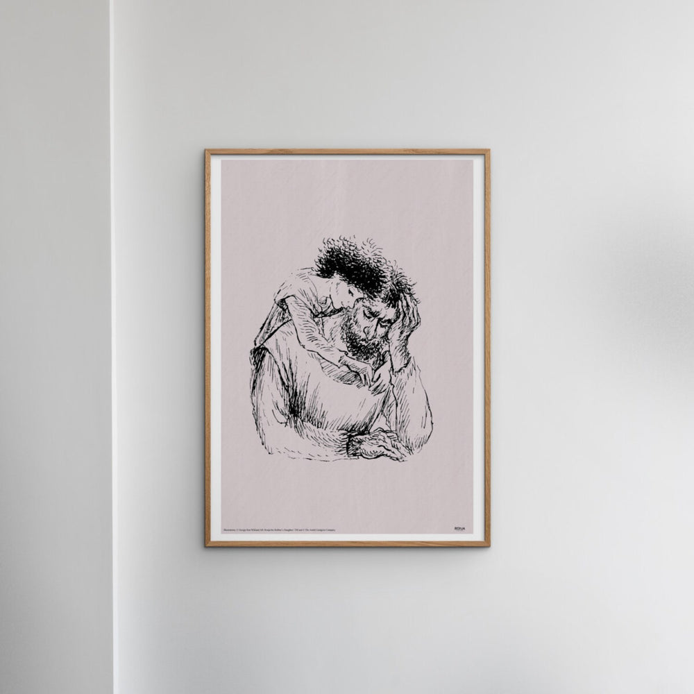 Køb Poster & Frame Astrid Lindgren - Dad - Ronja The Robbers Daughter