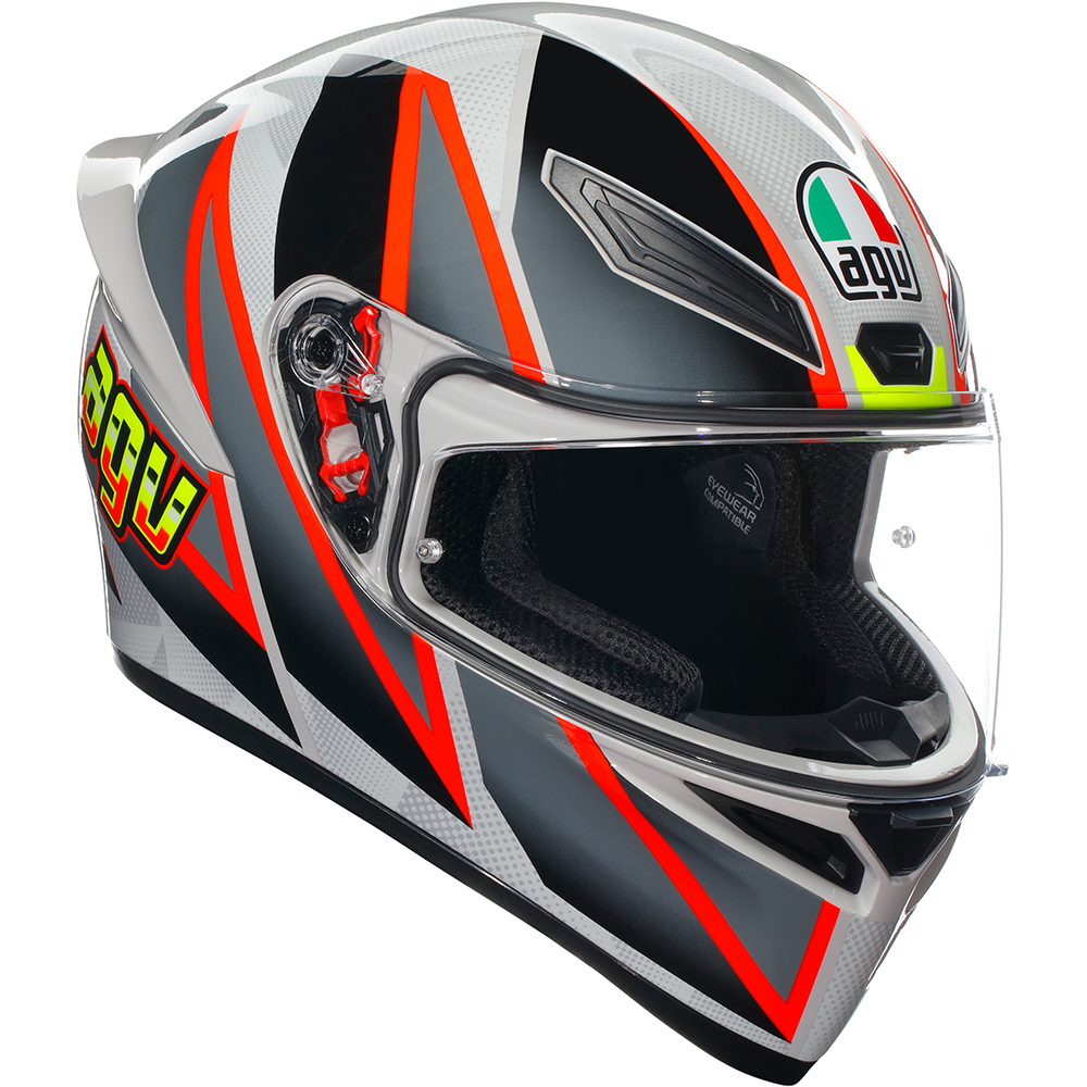 AGV - Casque K1 S Blipper Gris / Noir / Rouge