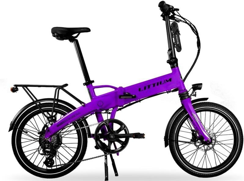 Littium Ibiza Rainbow Elektrische Vouwfiets - Paars