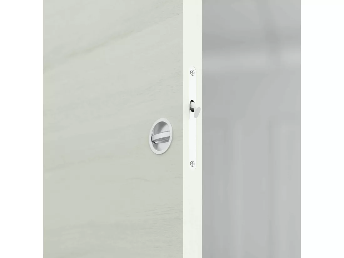 Porte Coulissante avec Rail + Serrure - Helsinki 83 cm