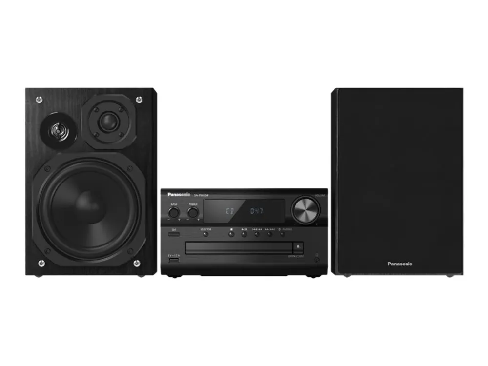 [OUTLET] - Panasonic SC-SC-PMX94EG - Audiosystem - 2 x 60 Watt - sort