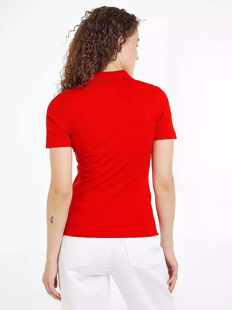TOMMY HILFIGER Poloshirt Slim Fit rot