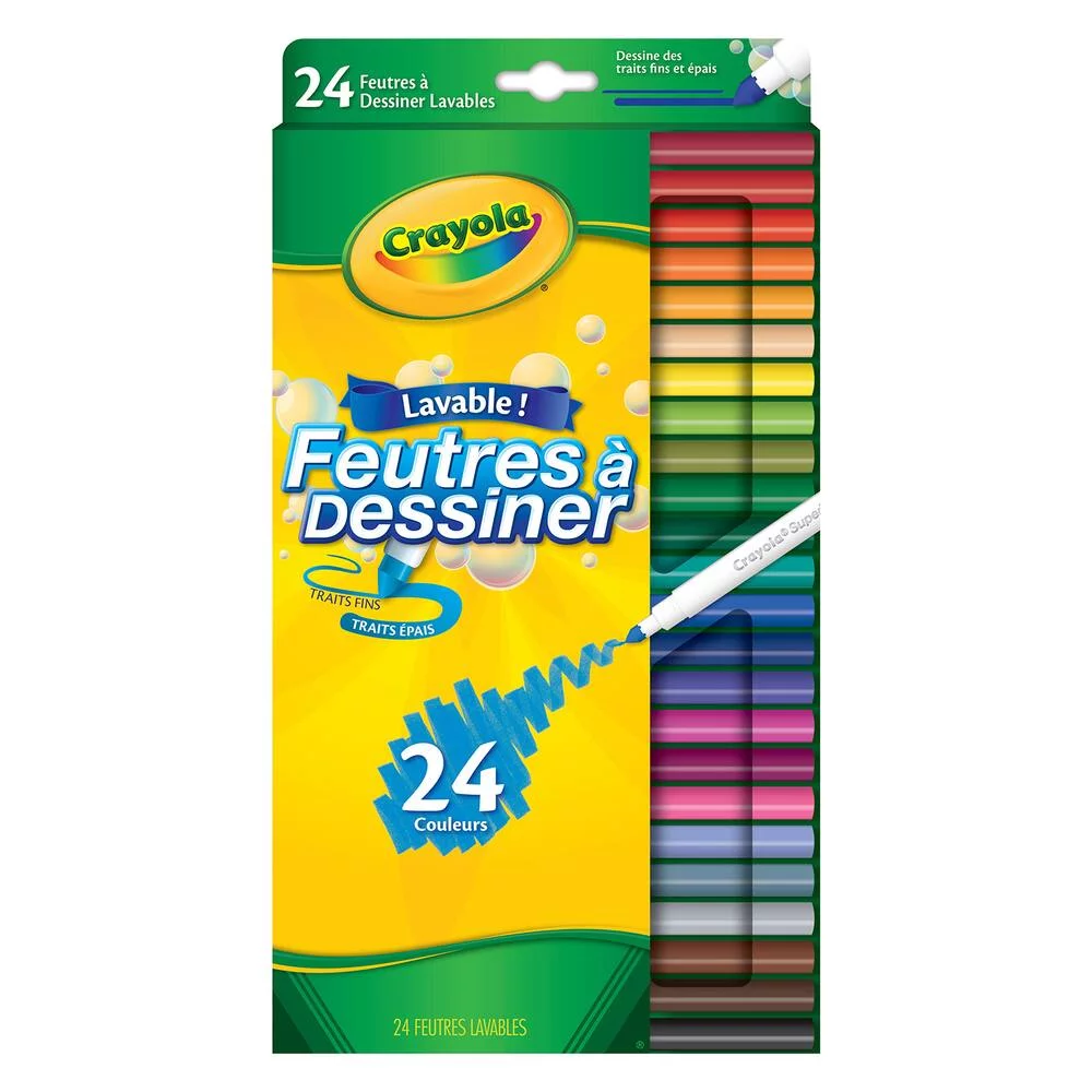 CRAYOLA - 24 FEUTRES A DESSINER