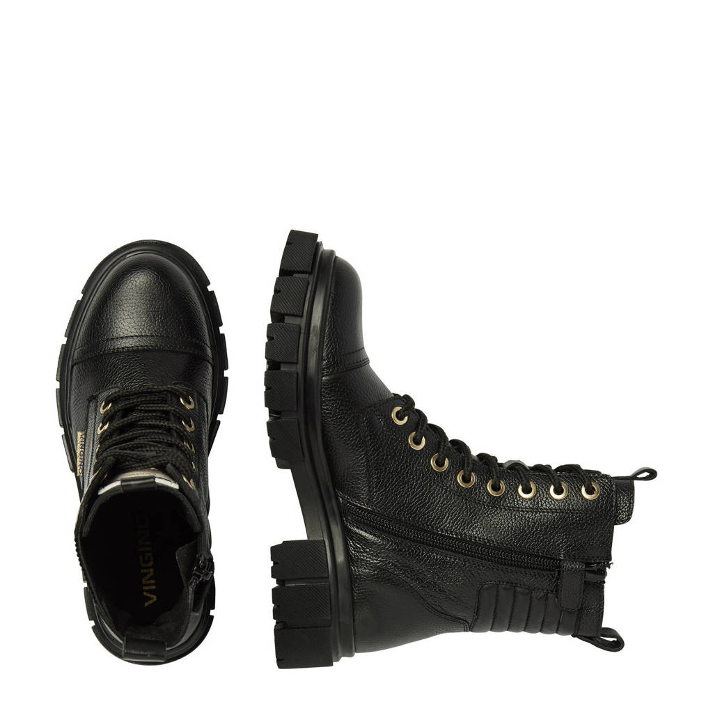 Vingino Siennaleren veterboots zwart