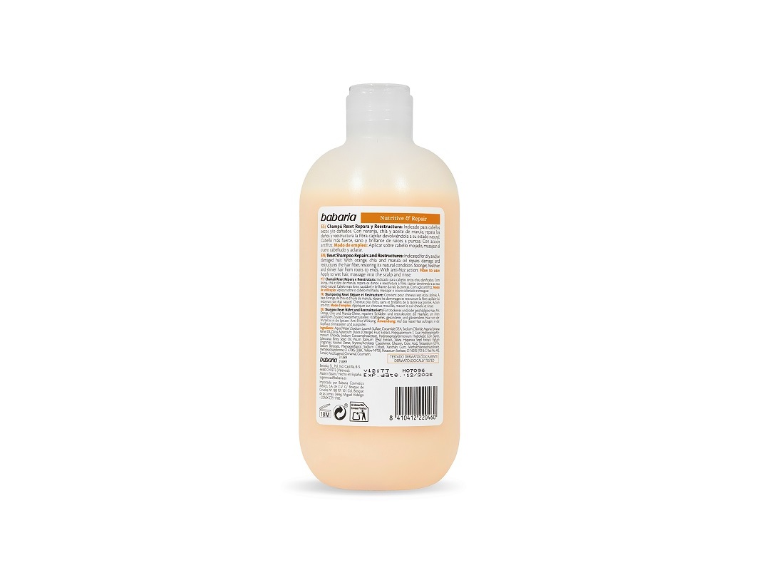 CHAMPÔ BABARIA NUTRITIVE & REPAIR 500ML