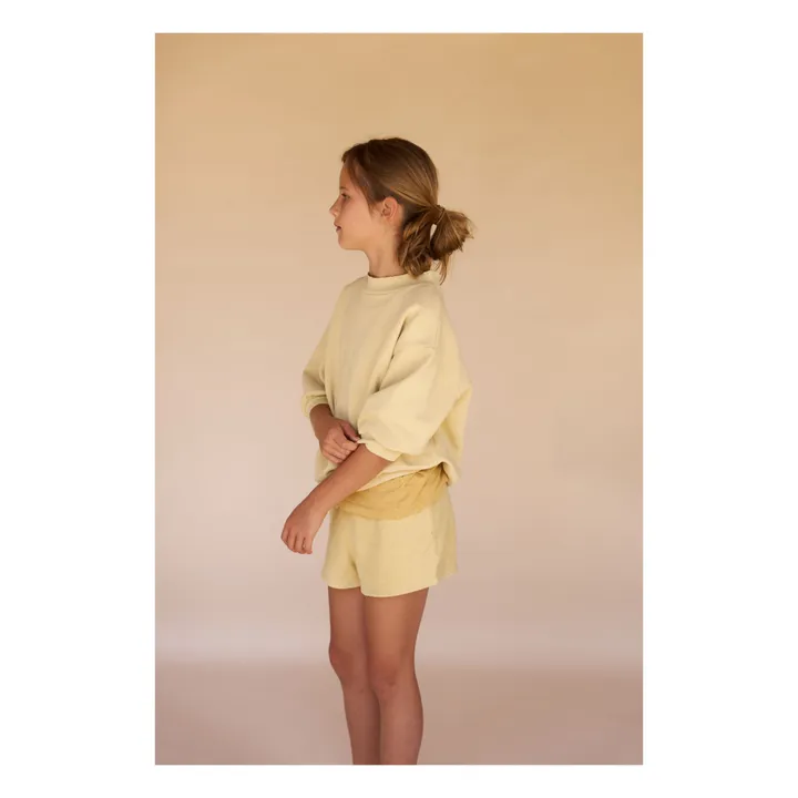 Longlivethequeen Short Jogger Eponge | Jaune pâle