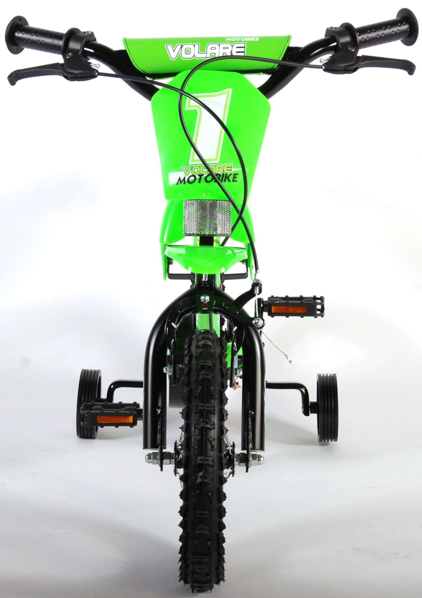 Kinderfahrrad Motorrad für Jungen 12 Zoll Kinderrad in Grün
