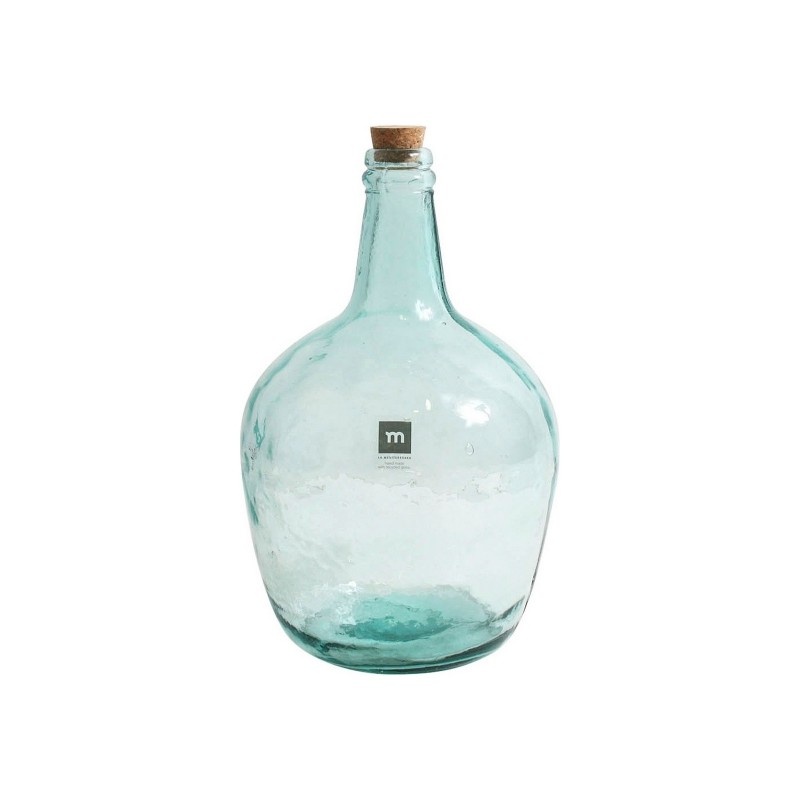 Vase dame jeanne en verre transparent 31cm 4l