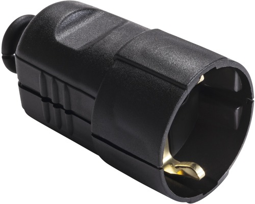 Veiligheidscontactkoppeling met sproeier 16A IP20 zwart