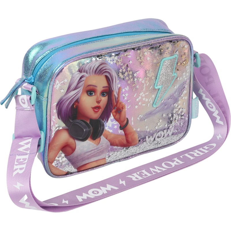 WOW Generation<br>Skuldertaske Glitter Purple