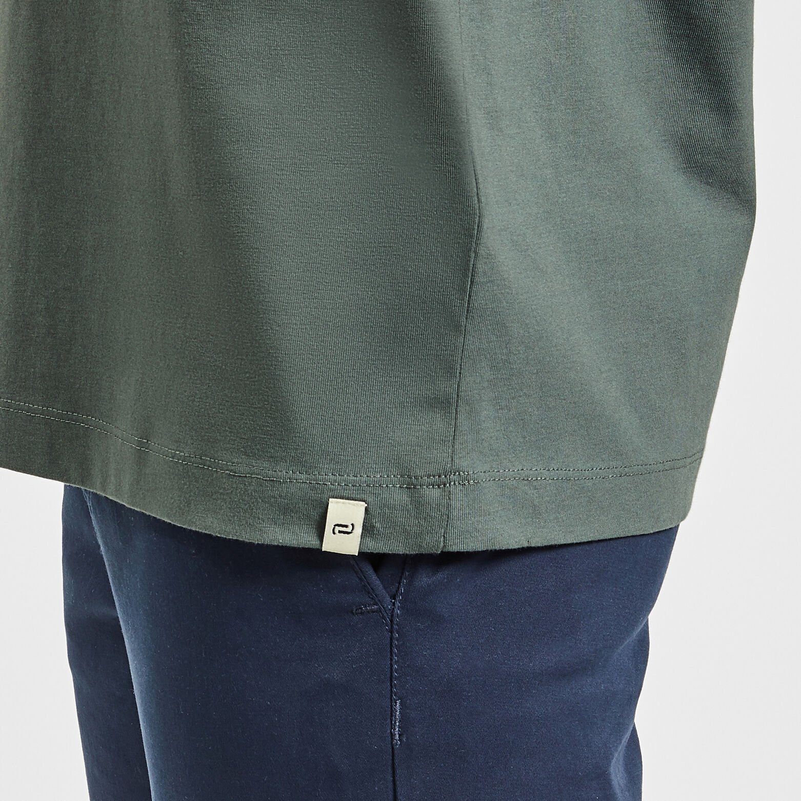 Tee shirt 'le parfait by JULES' coton issu de l'ag Vert kaki