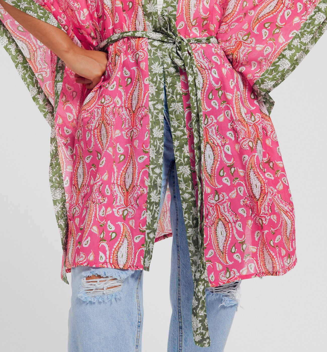 Kimono motif bandana Femme - Imprimé multicolore