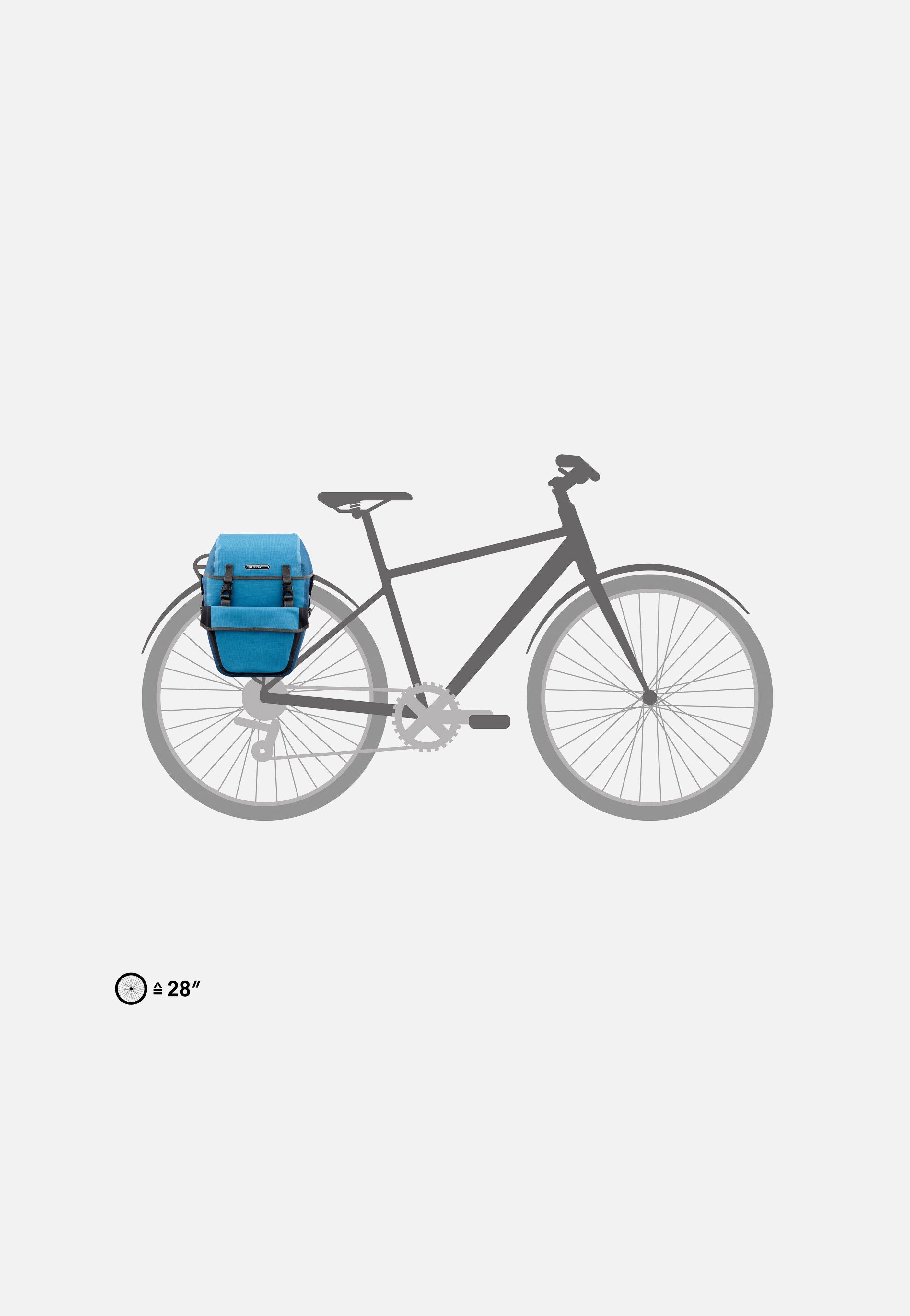 Bike-Packer Plus Dusk Blue Denim - Fahrradtasche