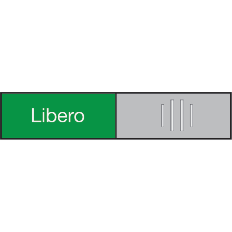 Berec Design Türschild Libero-Occupato, italienisch, 102 x 27.4 mm, 1 Stück