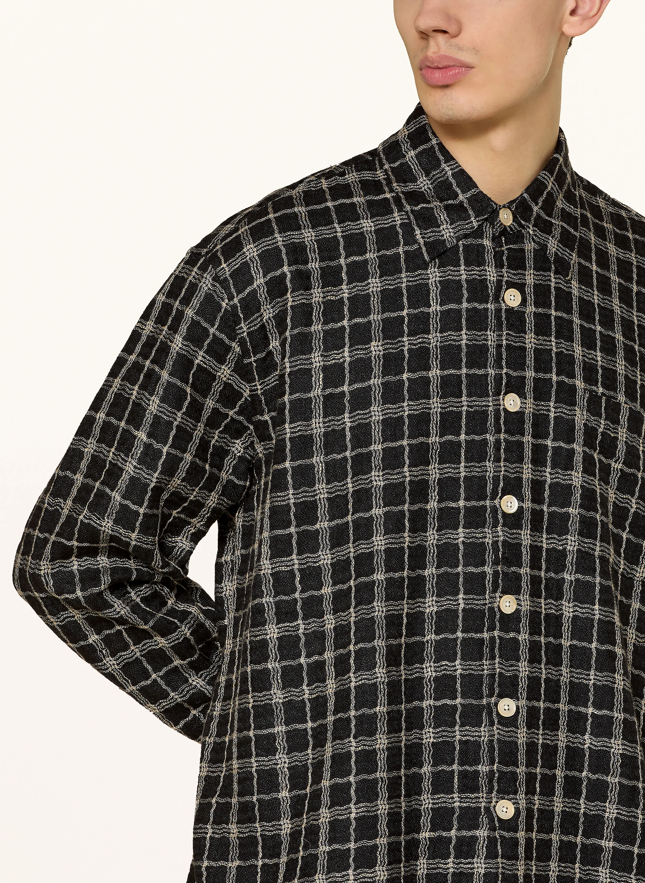 OUR LEGACY Overshirt ABOVE mit Leinen