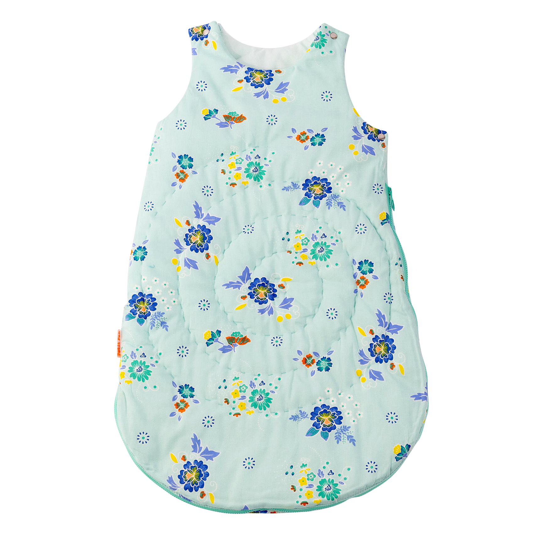 Gigoteuse imprimé fleuri en coton| Bleu