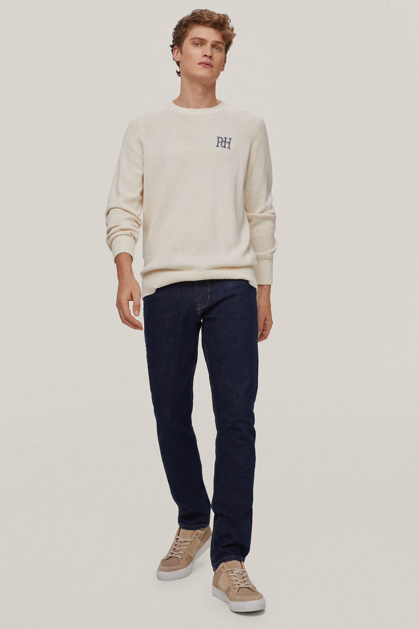 Calça jeans premium flexível e slim fit - Azul