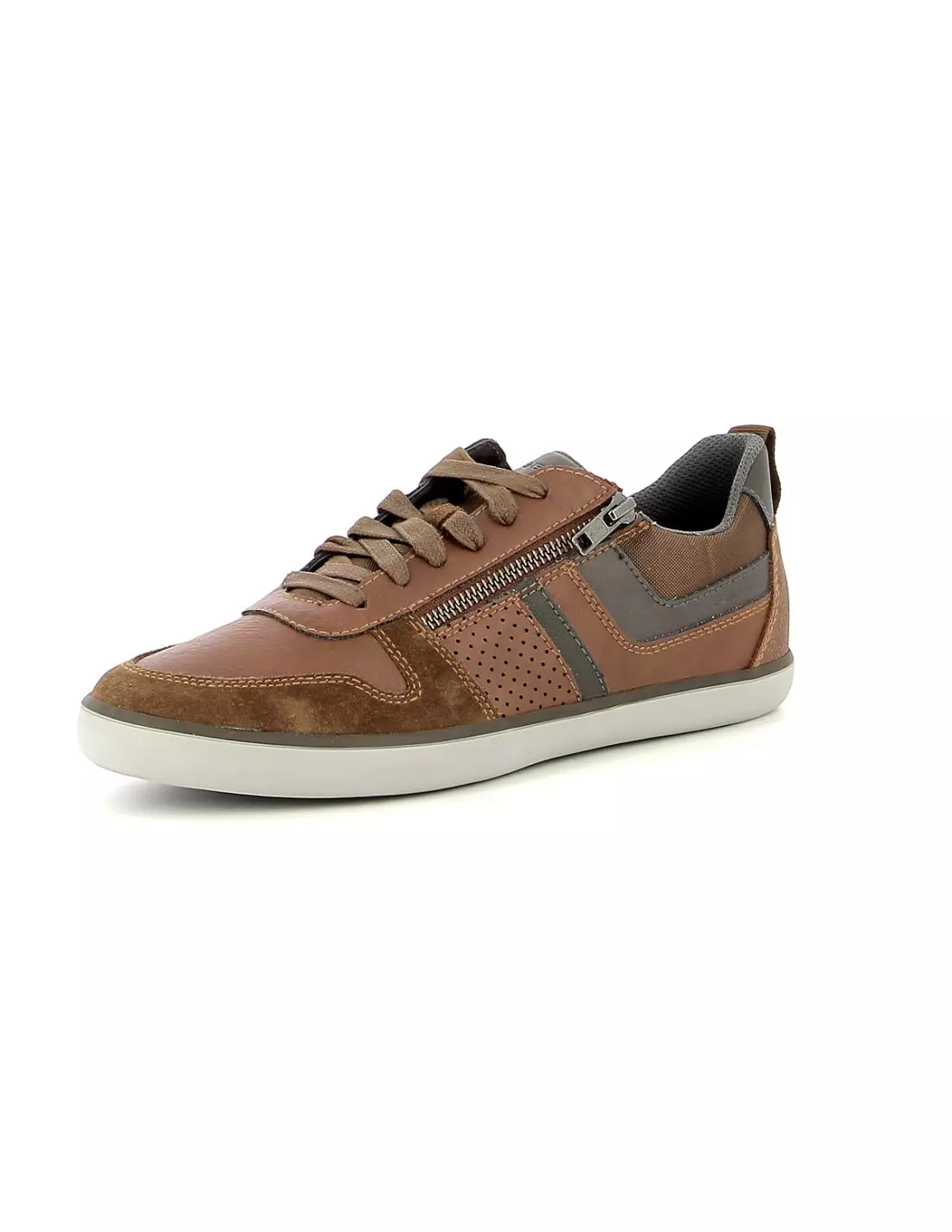 GEOX ELVER - Baskets Cognac
