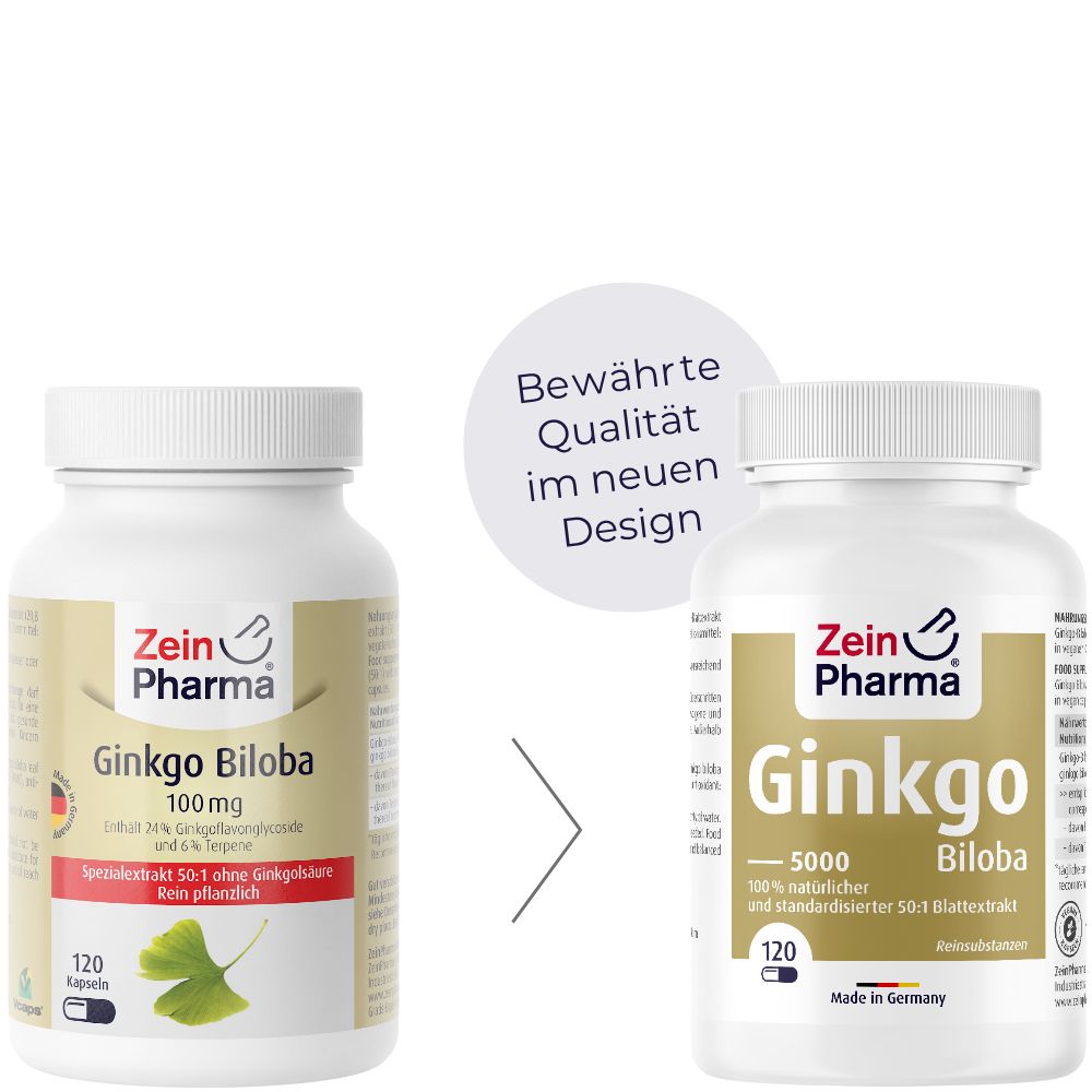 ZeinPharma® Ginkgo Biloba Kapseln 100 mg