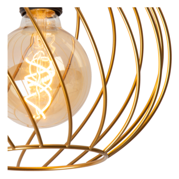 Lucide DANZA plafonnière Ø25cm mat goud / Messing