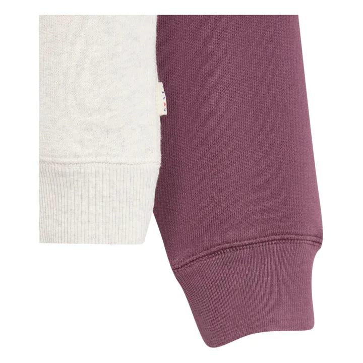 Bellerose Sweat Fadol Colorblock | Gris chiné