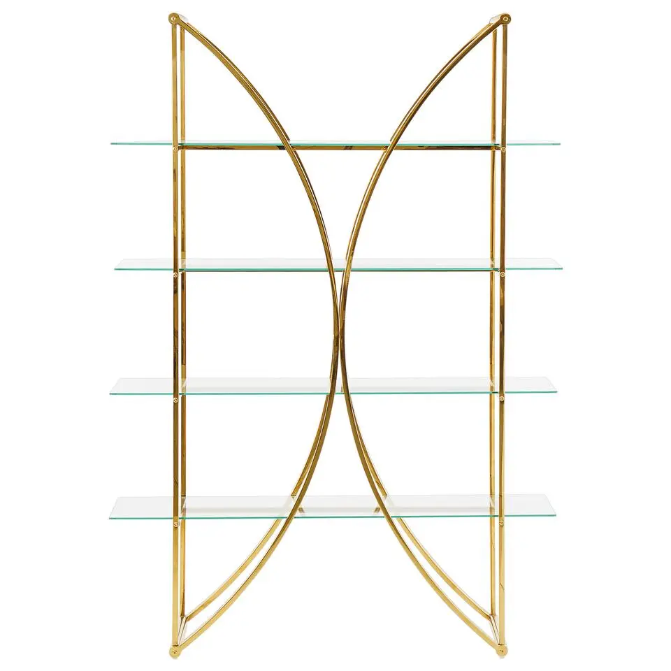 HOLLOW - Boekenkast - Goud/Transparant - Metaal