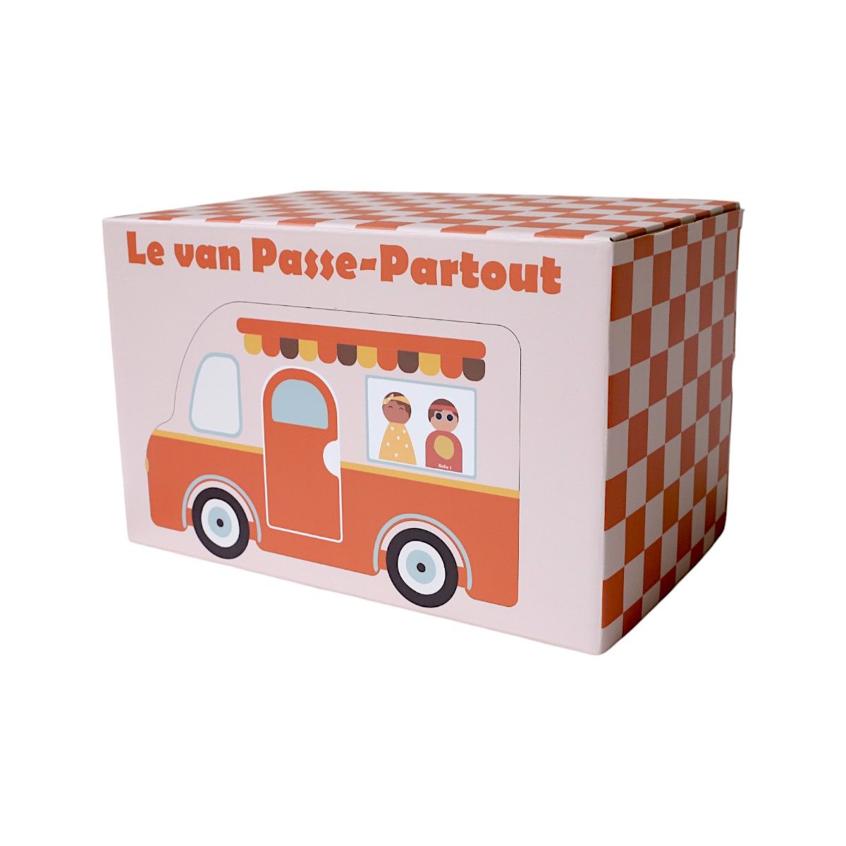 Van camping car rétro jouet en bois Mercredi et Patati