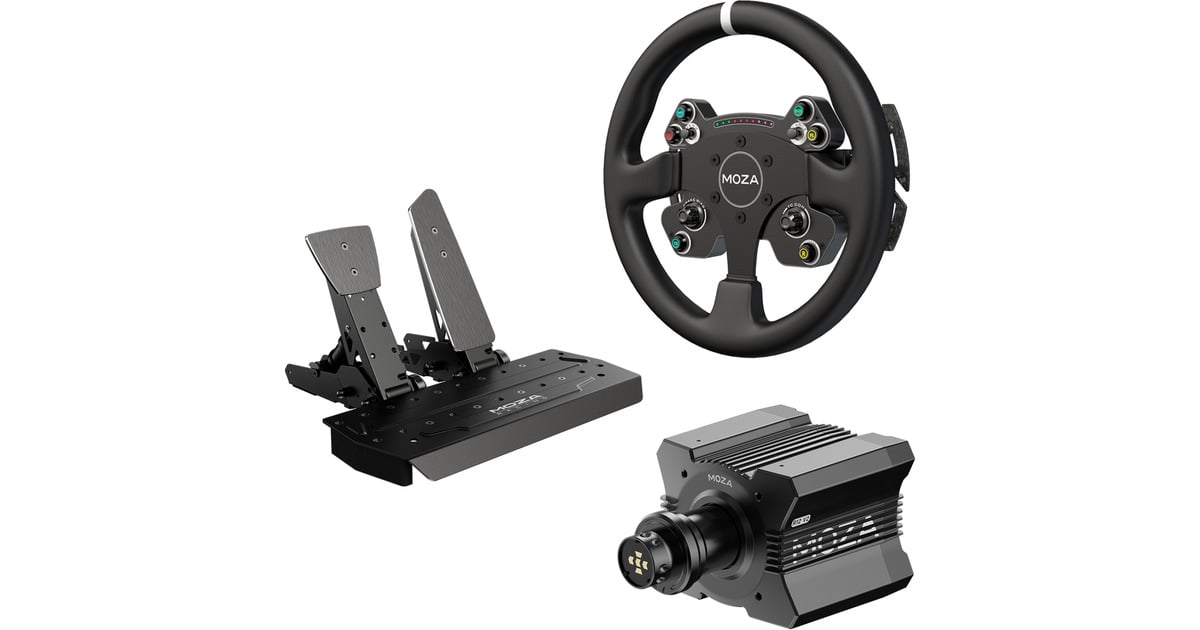 MOZAR12 v2 + SR-P + CS V2P bundel  (Basis, stuur en pedalen)