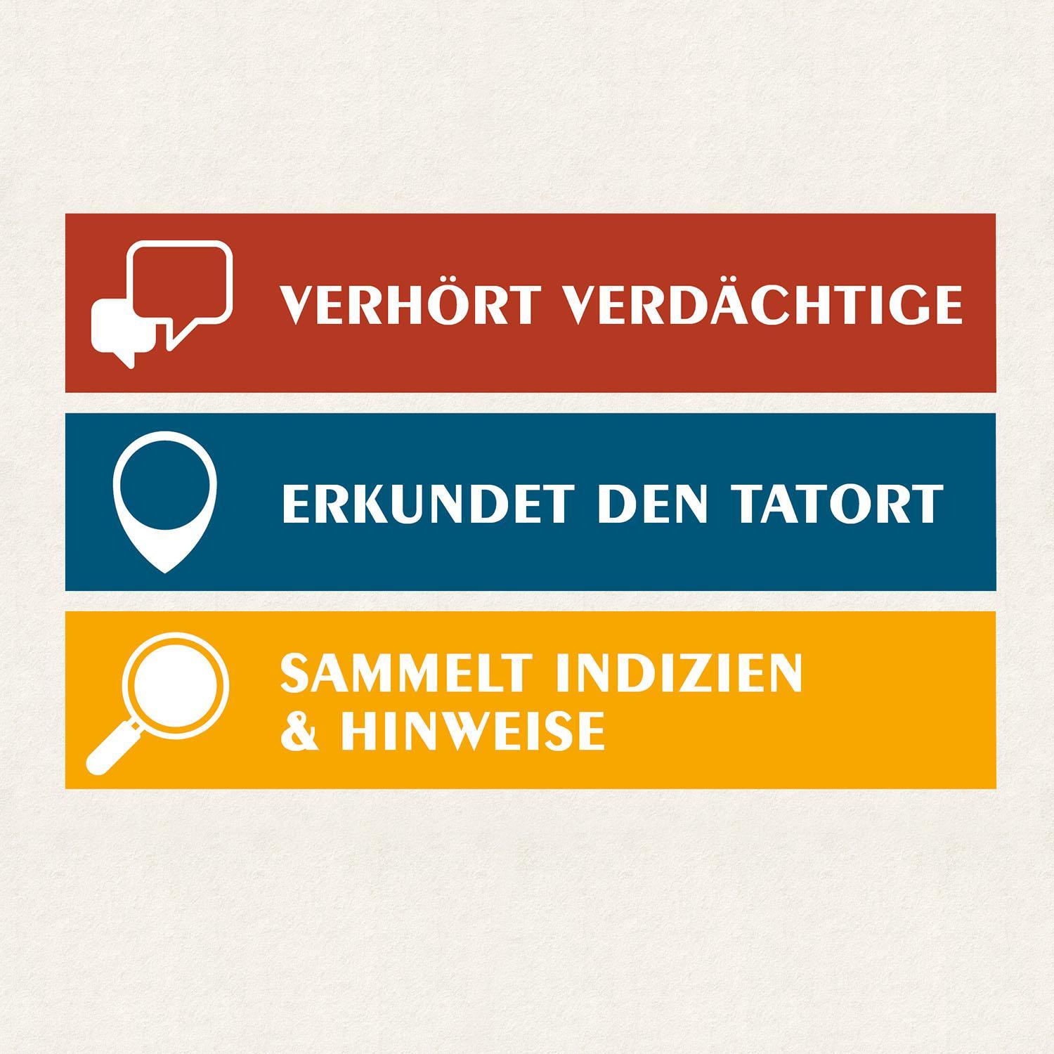 Detektivspiel SUSPECTS - MÖRDERISCHER MARATHON in bunt