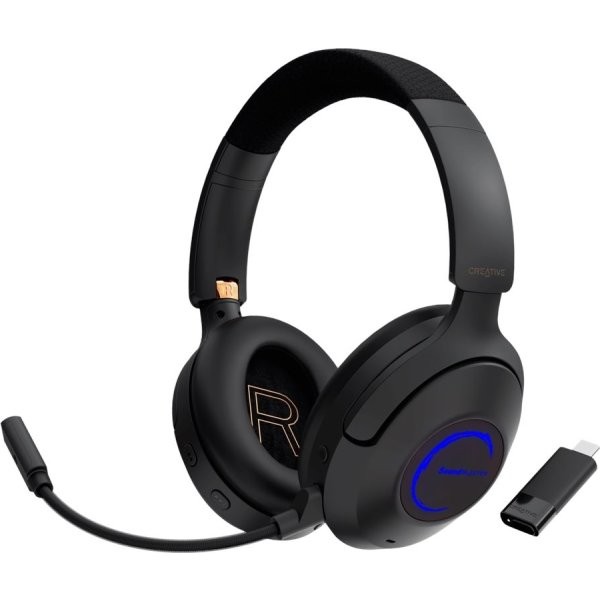 Creative - Sound Blaster GH7Super X-Fi® Wireless Over-ear Gaming Headphones with Bluetooth® LE Audio and Detachable Boom Mic