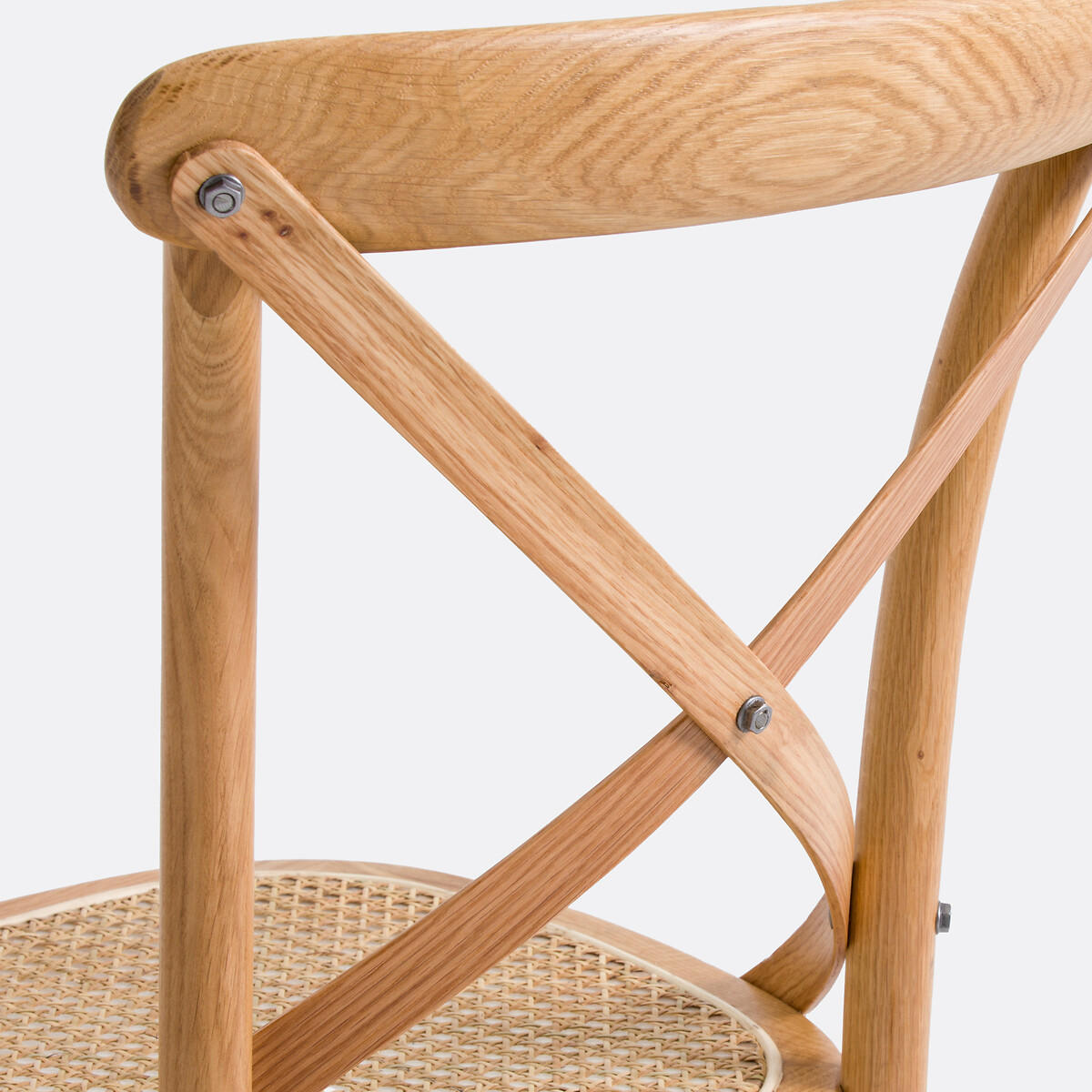 LA REDOUTE INTERIEURS<br>Conjunto de 2 cadeiras em carvalho e rattan, cedro