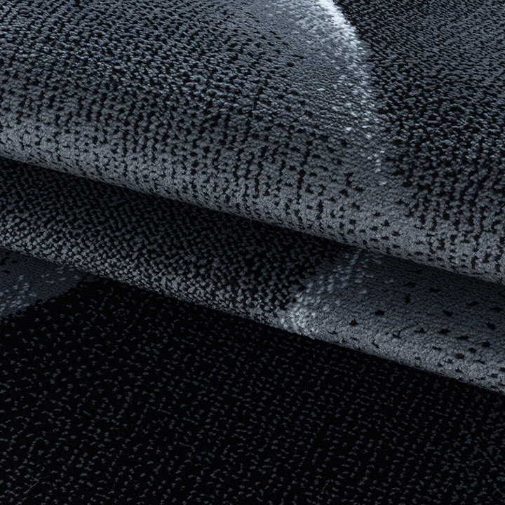 Modern vloerkleed - Streaky Lines Zwart  | Modern design