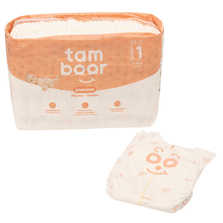 Couche Premium T1 nouveau-né (2-5kg) - x35