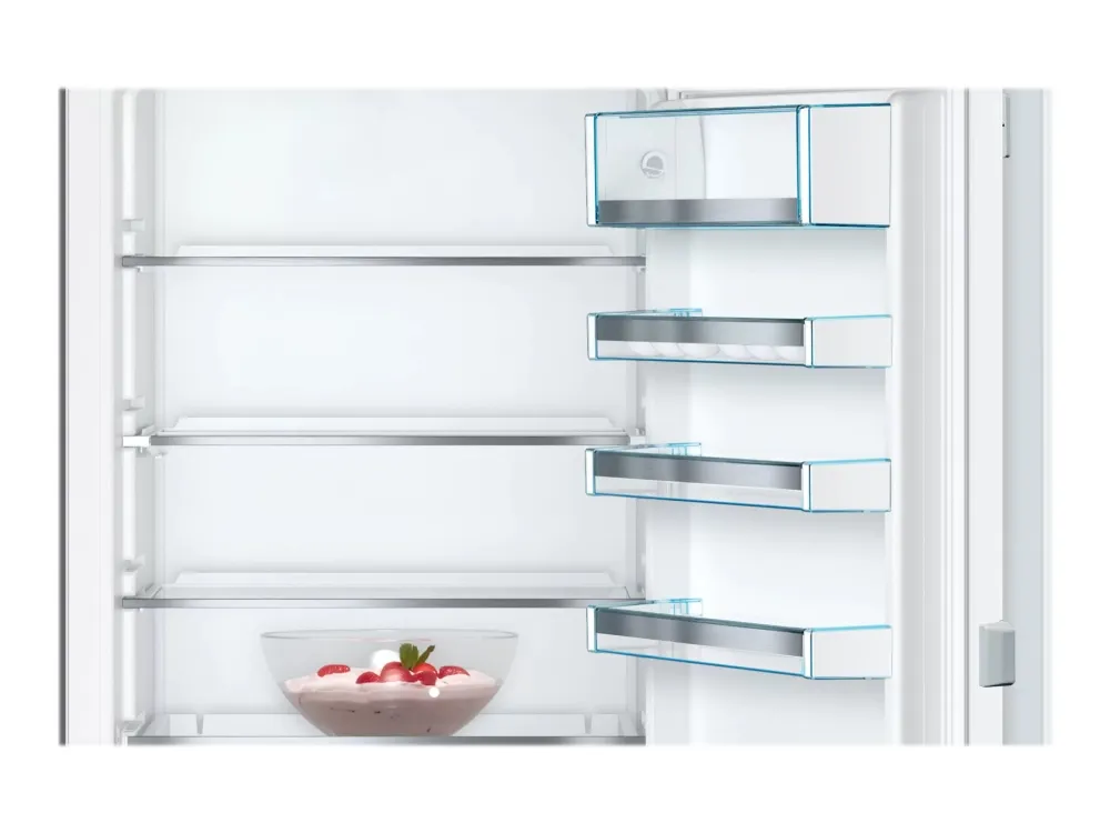 Bosch Serie | 6 KIS87AFE0 - Køleskab/fryser - bund-fryser - til indbygning - niche - bredde: 56 cm - dybde: 55 cm - højde: 177.5 cm - 272 liter - Klasse E - Fladhængsel