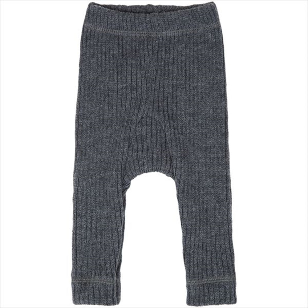 Uld Rib Grå Leggings - Joha → Luksusbaby.dk